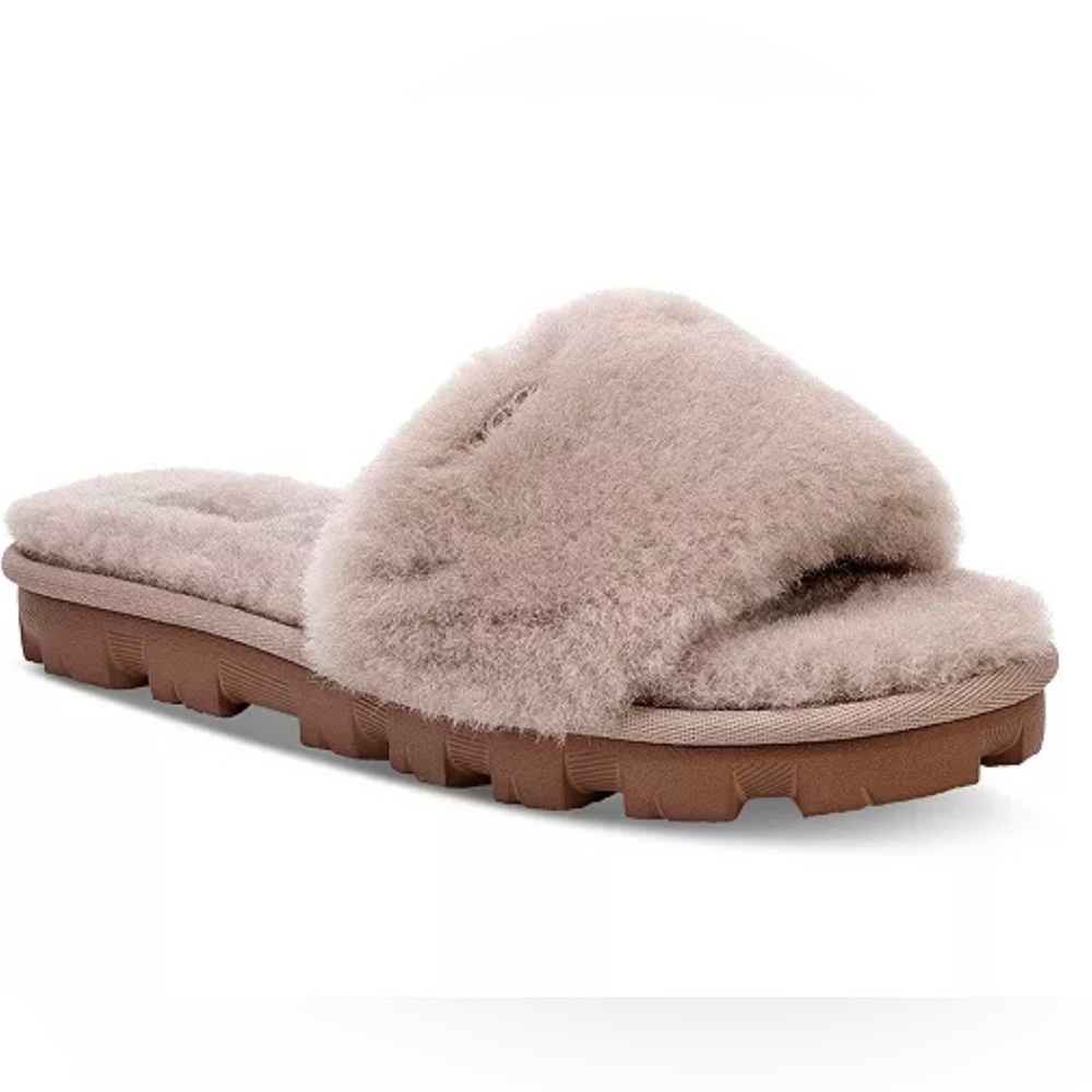 Cozette platform slide sandals by UGG. Color Oyster. New in box.